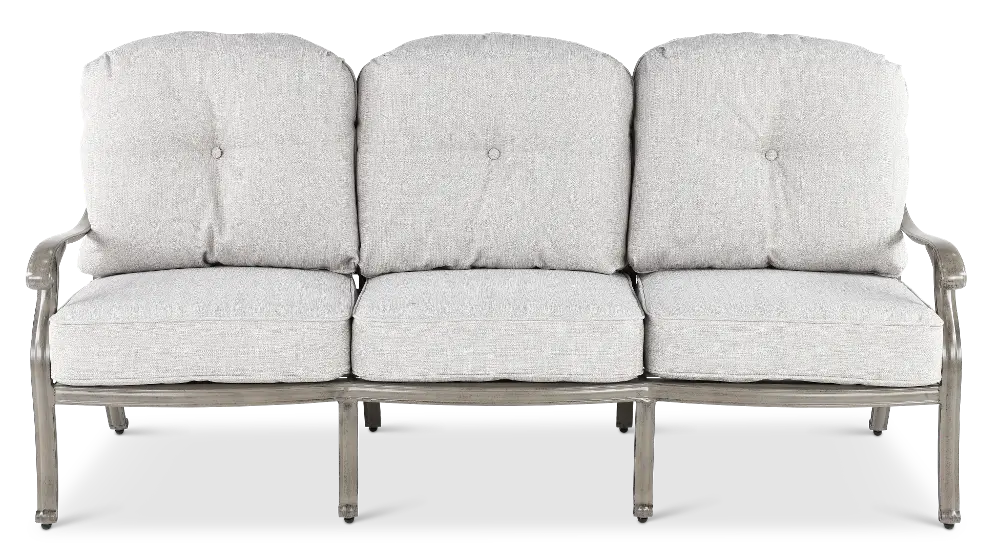 Macan Gray and Off White Patio Sofa-1