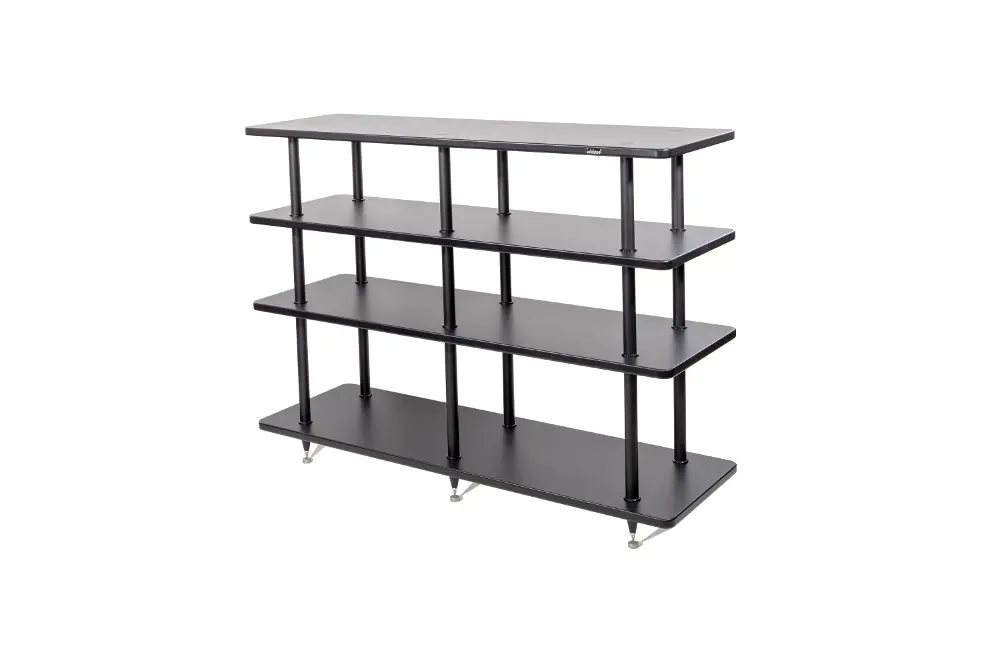 Solidsteel Black Vinyl Record Storage and AV Rack-1