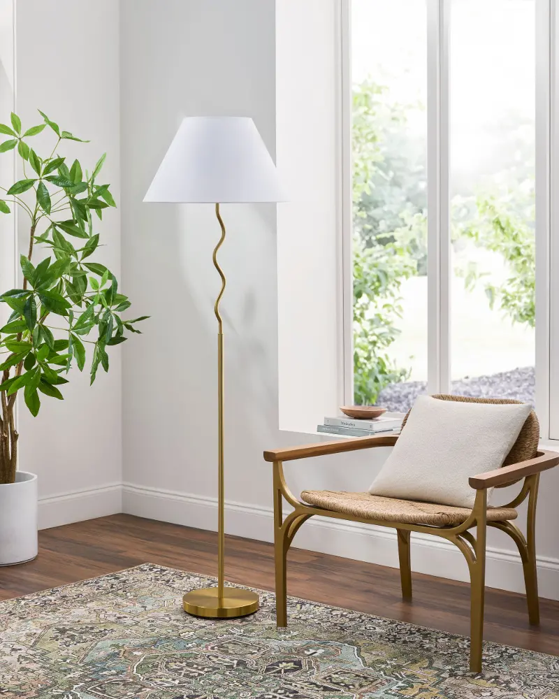 Meander Wavy Accent Floor Lamp