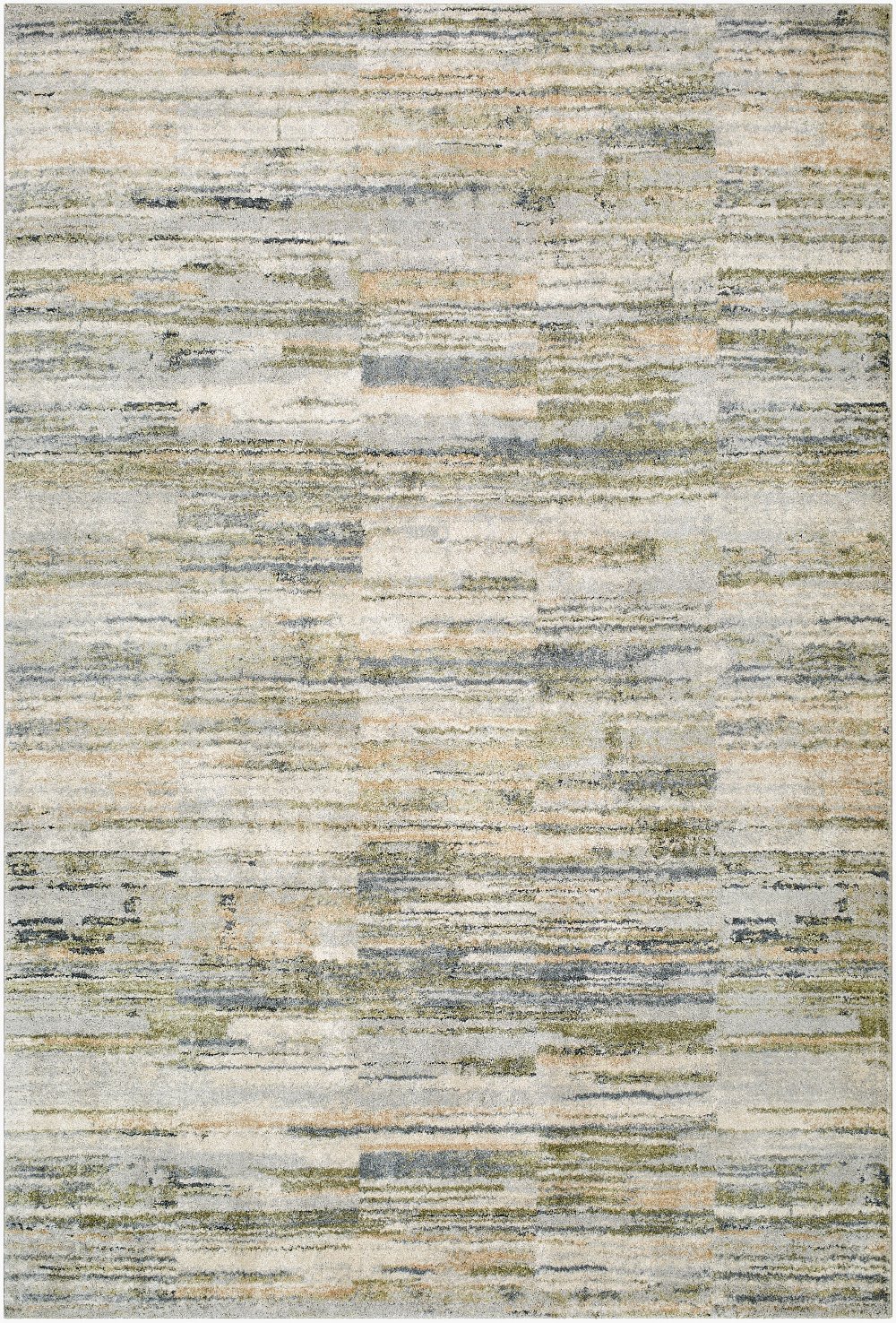 Avellino 8 x 10 Green and Gray Rug
