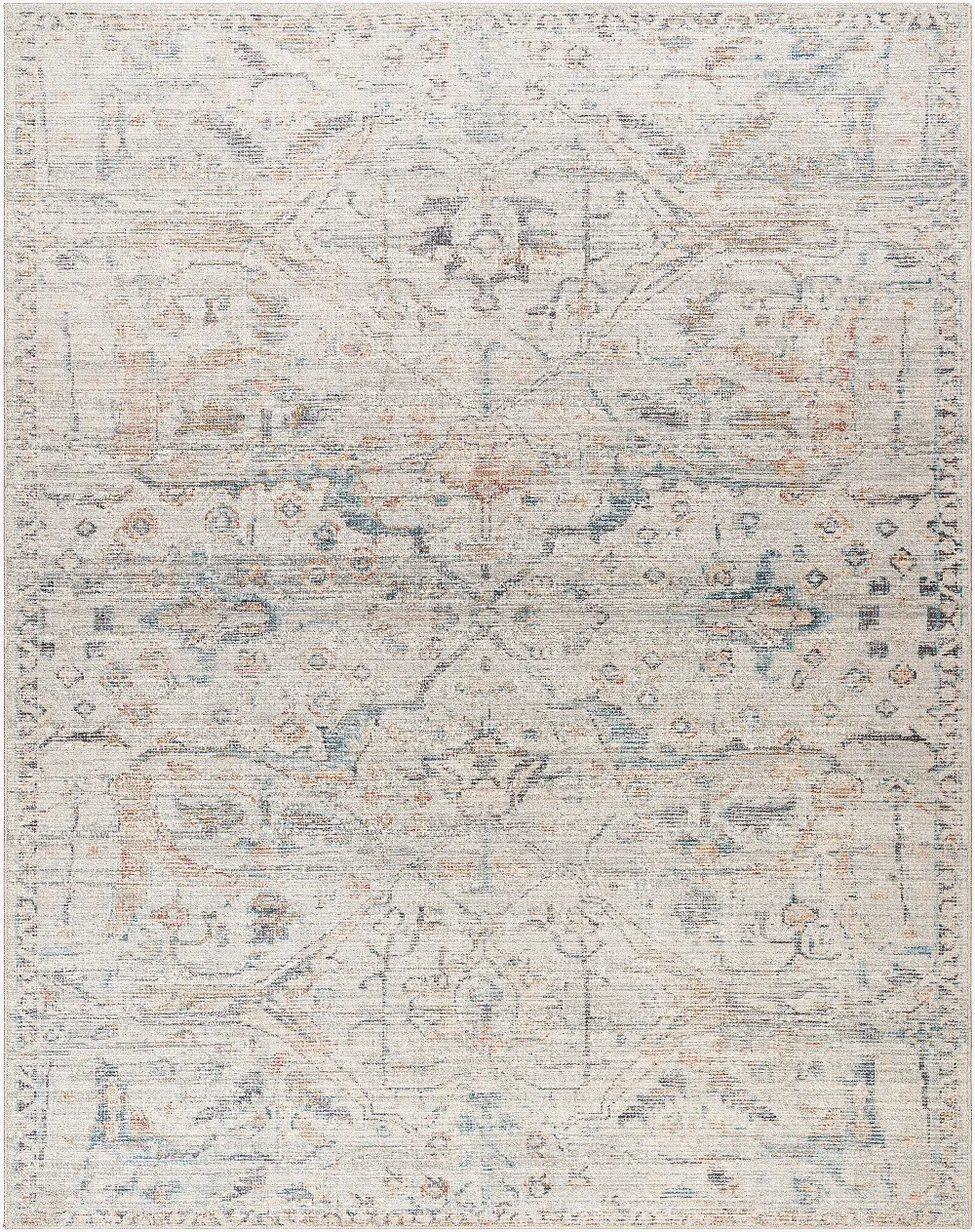 Marlene 5 x 7 Cream and Blue Rug-1