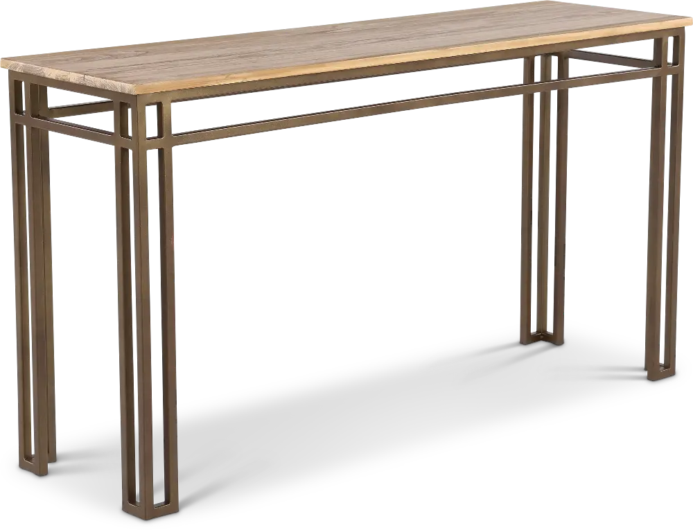 Limestone Brown Sofa Table-1