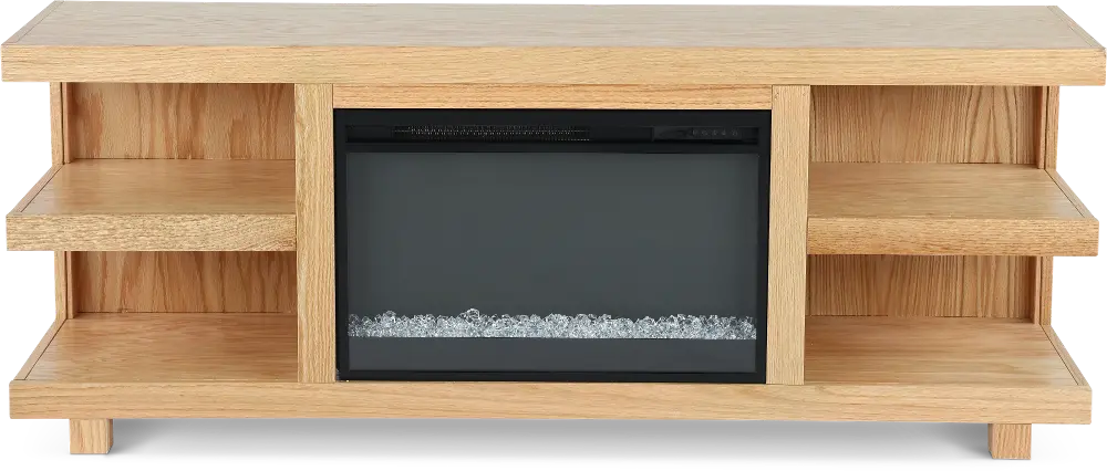 Laurel Canyon Natural 65  Fireplace TV Stand-1