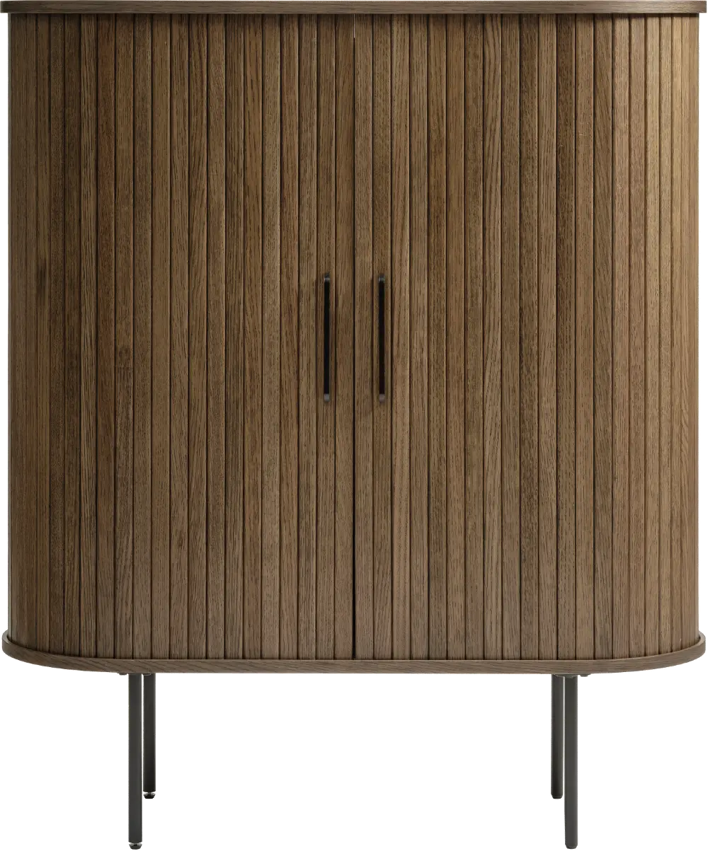 Nola Brown Oak Accent Table-2