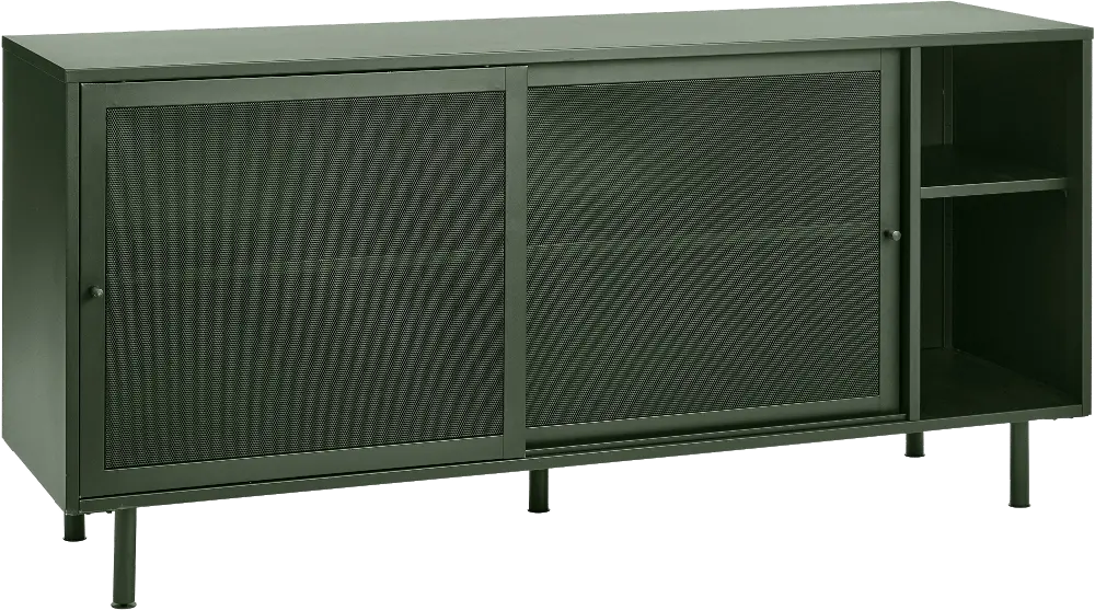 Veep Olive Green Metal Sideboard-1