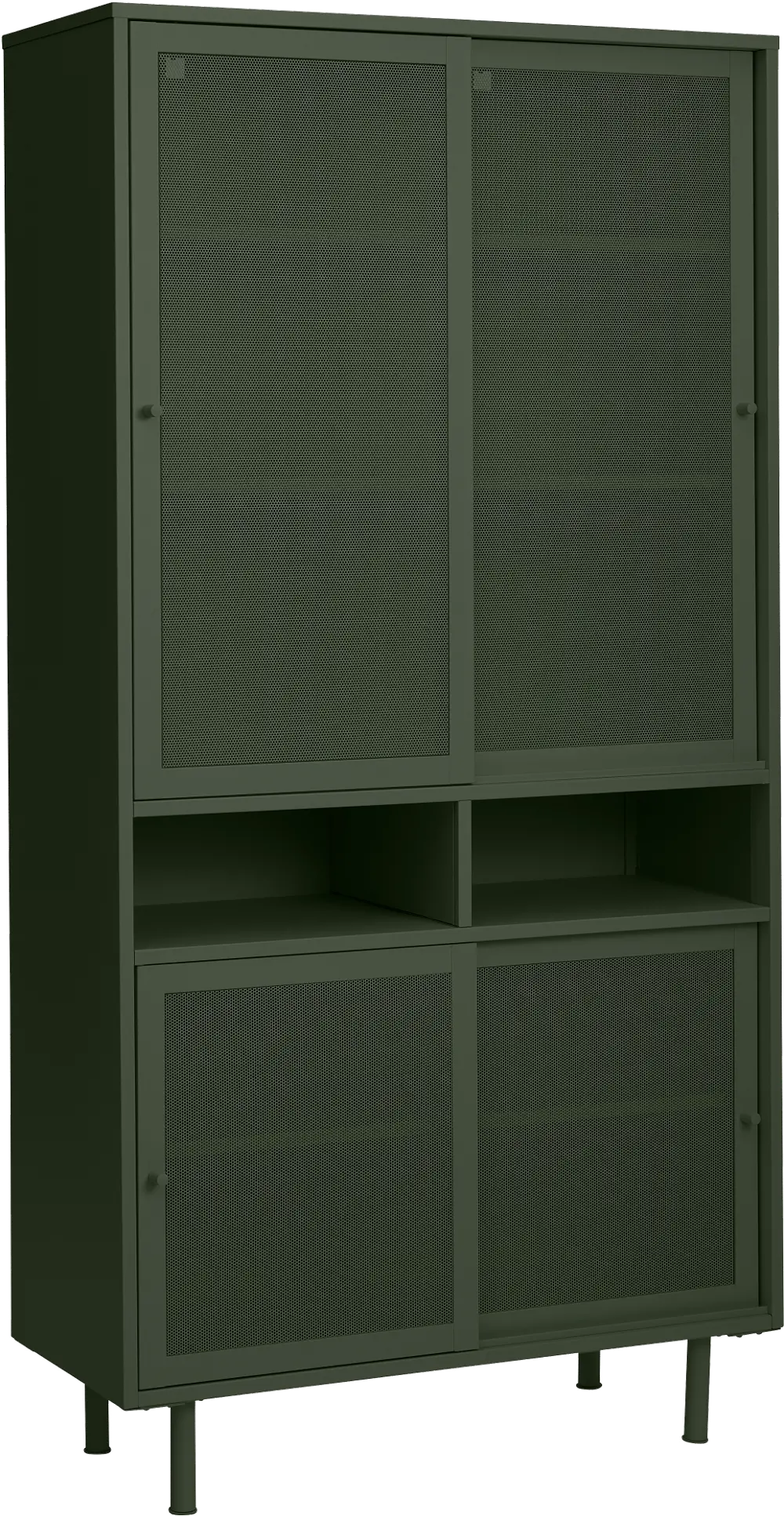 Veep Olive Green Metal Cabinet-1