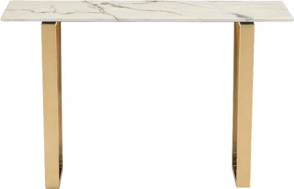 Monza White and Gold Sofa Table-1