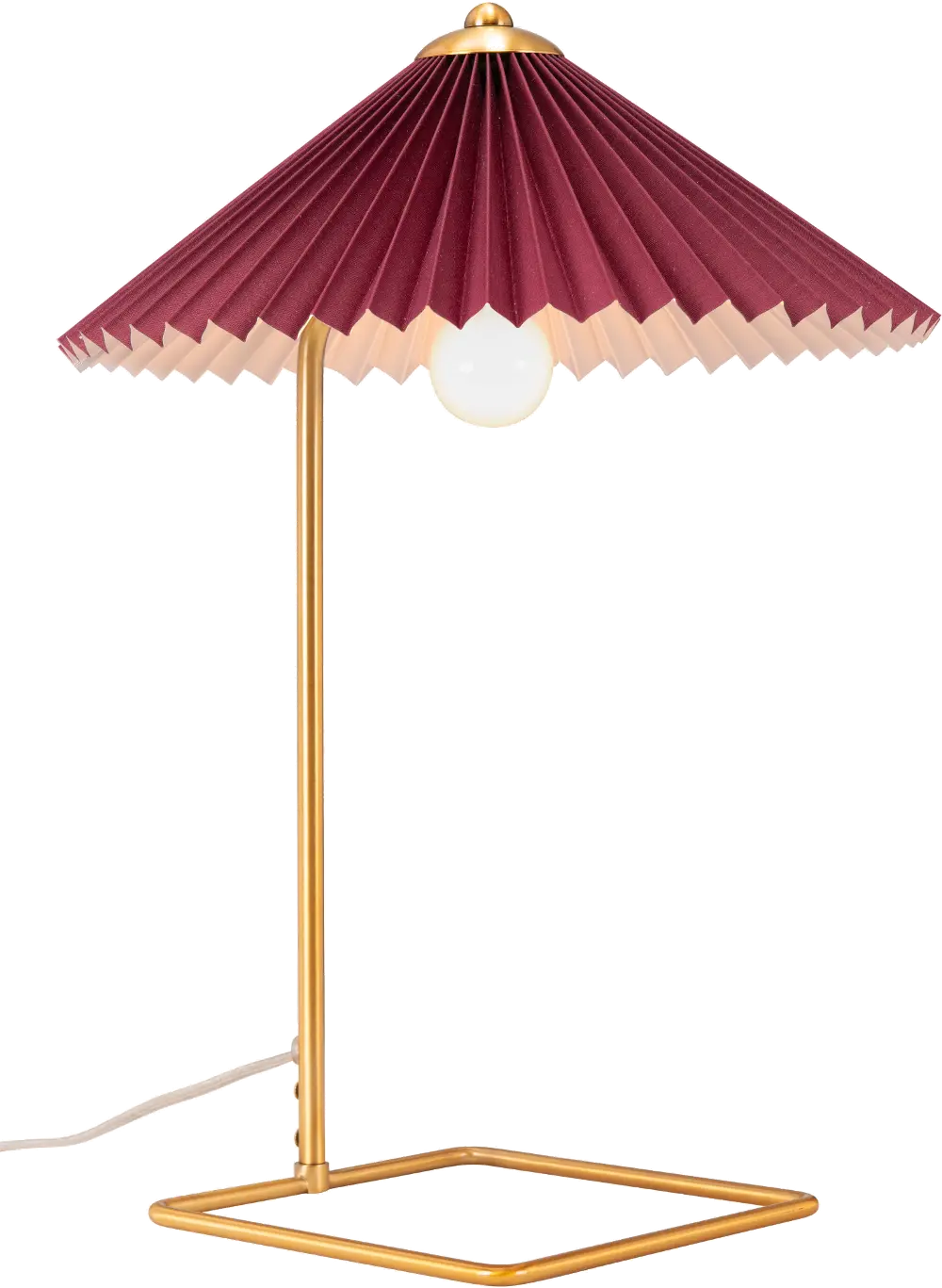 Ciampino Red and Gold Table Lamp-1