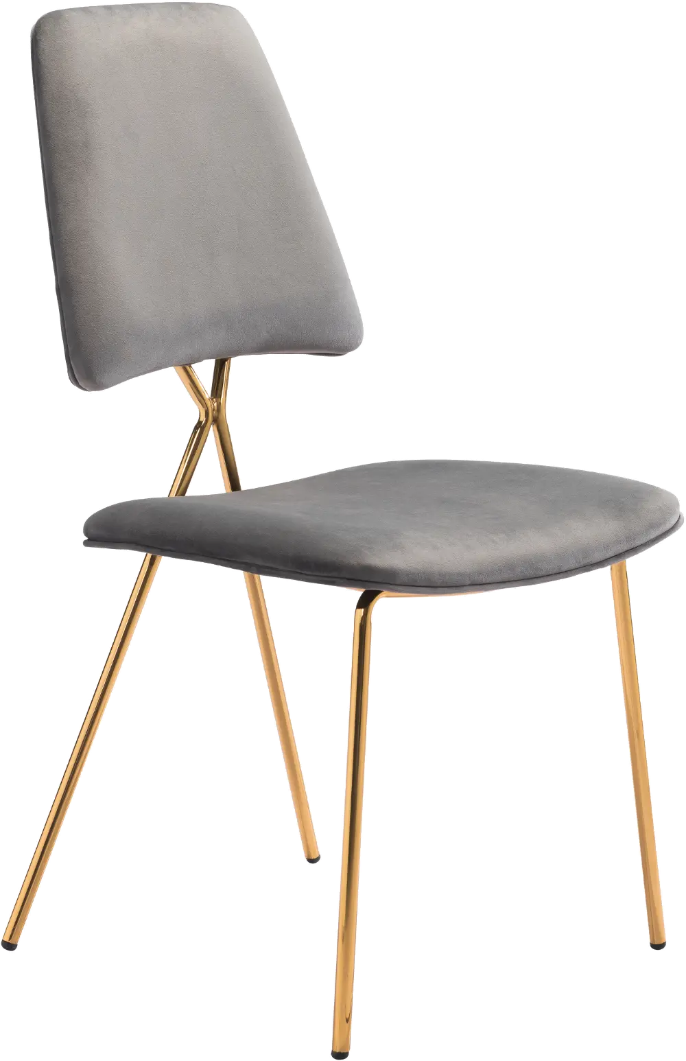 Melito Gray and Gold Dining Chair-1