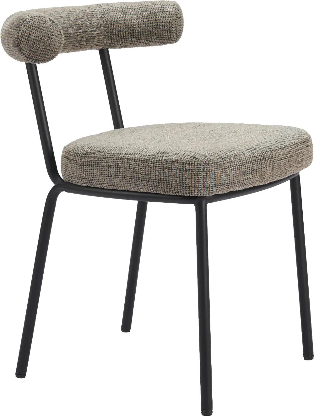 Roccapiemonte Green Tweed Dining Chair-1