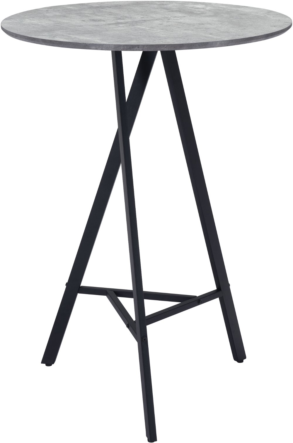 Basilicata Gray Round Bar Table