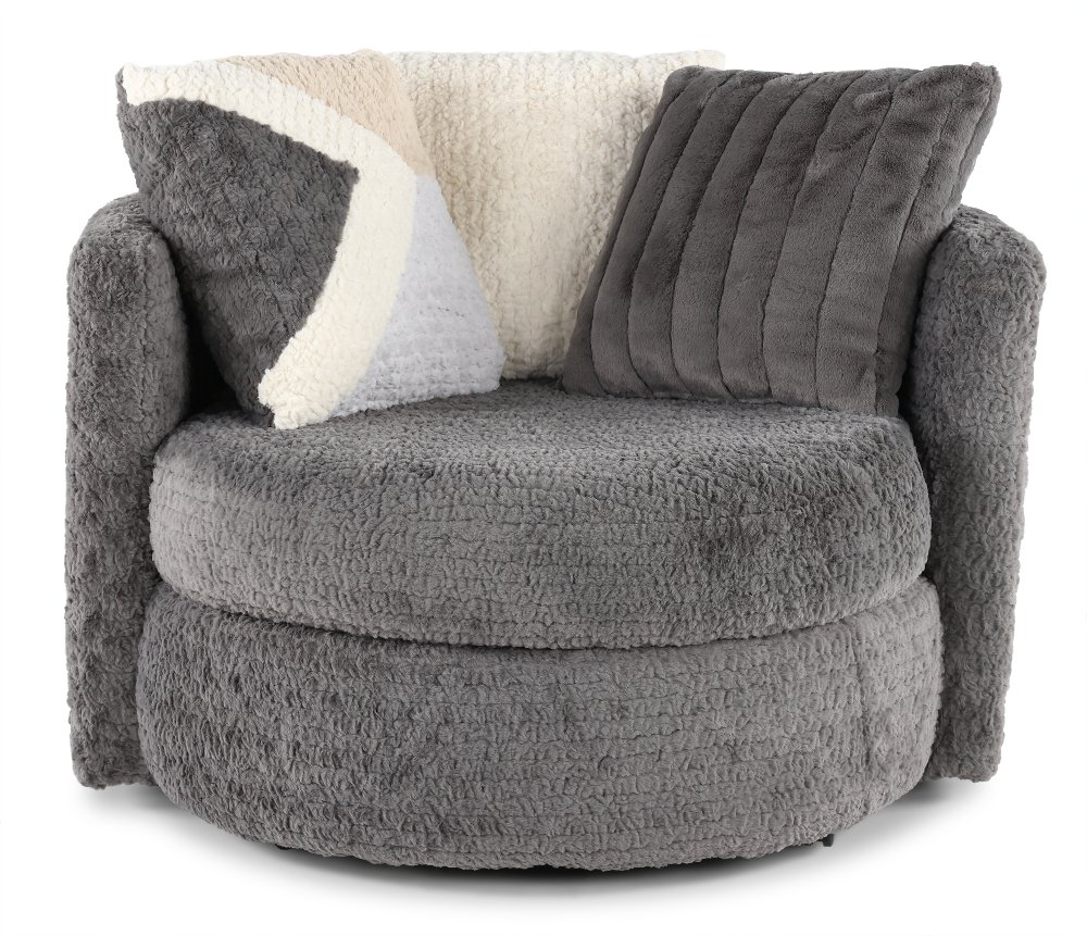 Hendrix Gray Swivel Chair