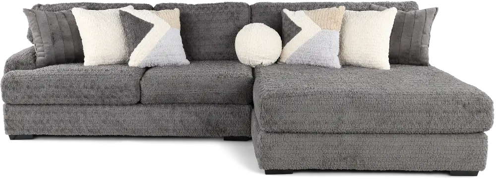 Hendrix Gray 2 Piece Sectional with Double Chaise-1