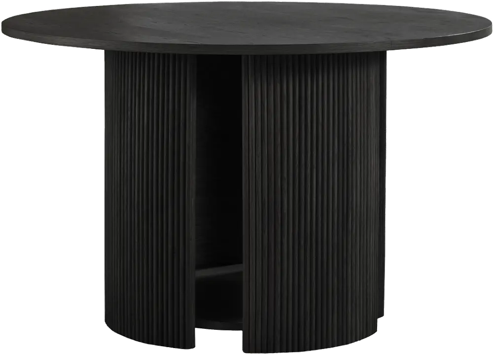 Pacifica Black Round Dining Table-1