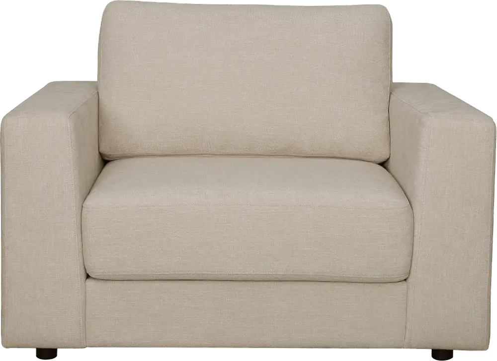 Ellie Sand Beige Oversized Armchair-1