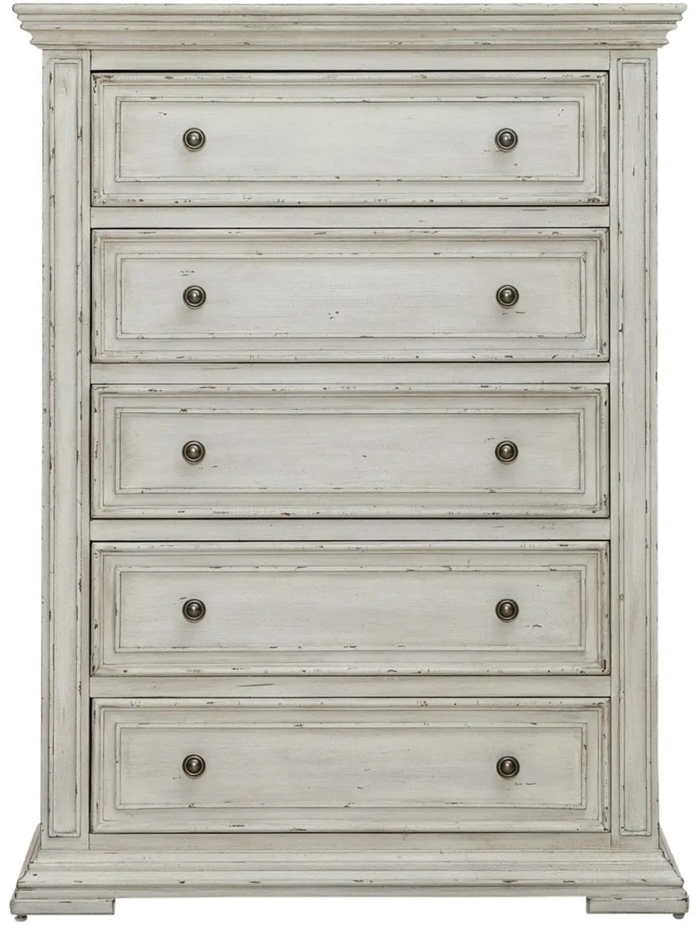 361W-BR41 Big Valley White Chest of Drawers-1