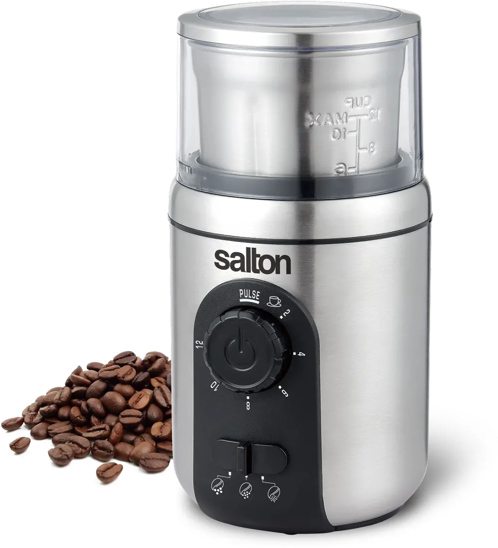 Salton Stainless Steel Smart Coffee Grinder-1