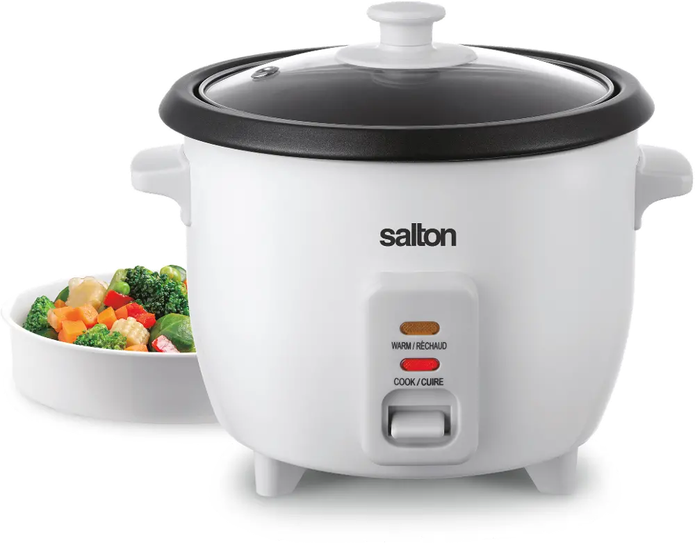 Salton Automatic 6-Cup Rice Cooker - White-1