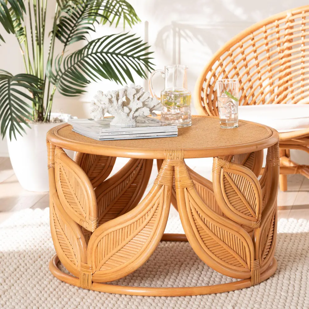 243-13589-RCW Raflesia Light Brown Coffee Table-2
