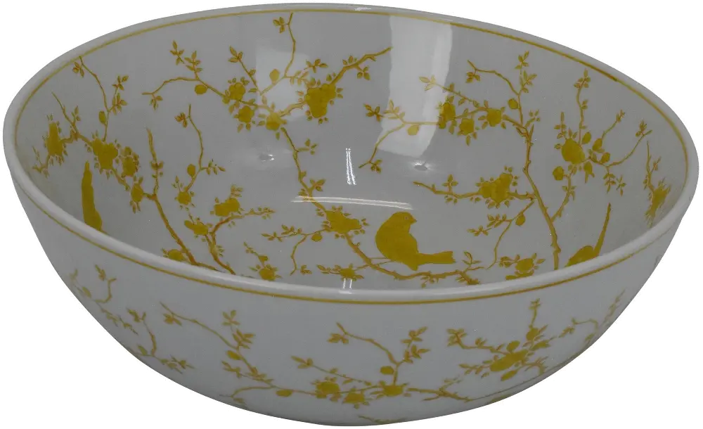 Birds and Vine Citrus Decorative Bowl-1