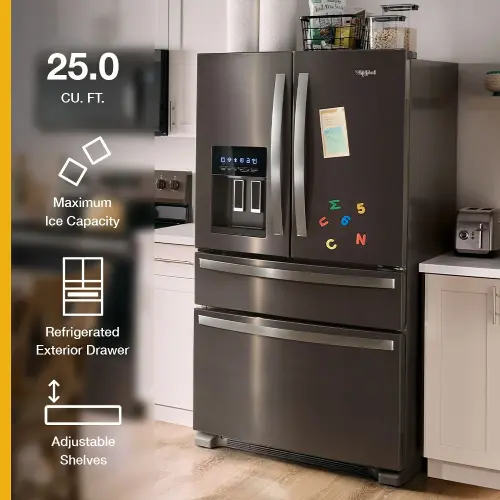 Whirlpool 24.5 Cu Ft French Door Refrigerator - Stainless Steel
