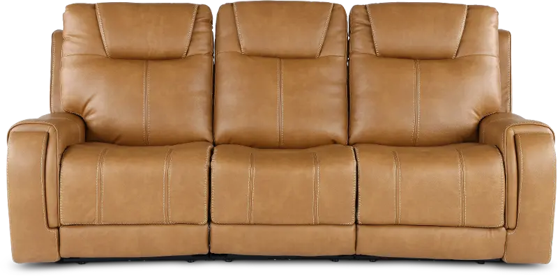 Conway Saddle Brown Triple Reclining Sofa