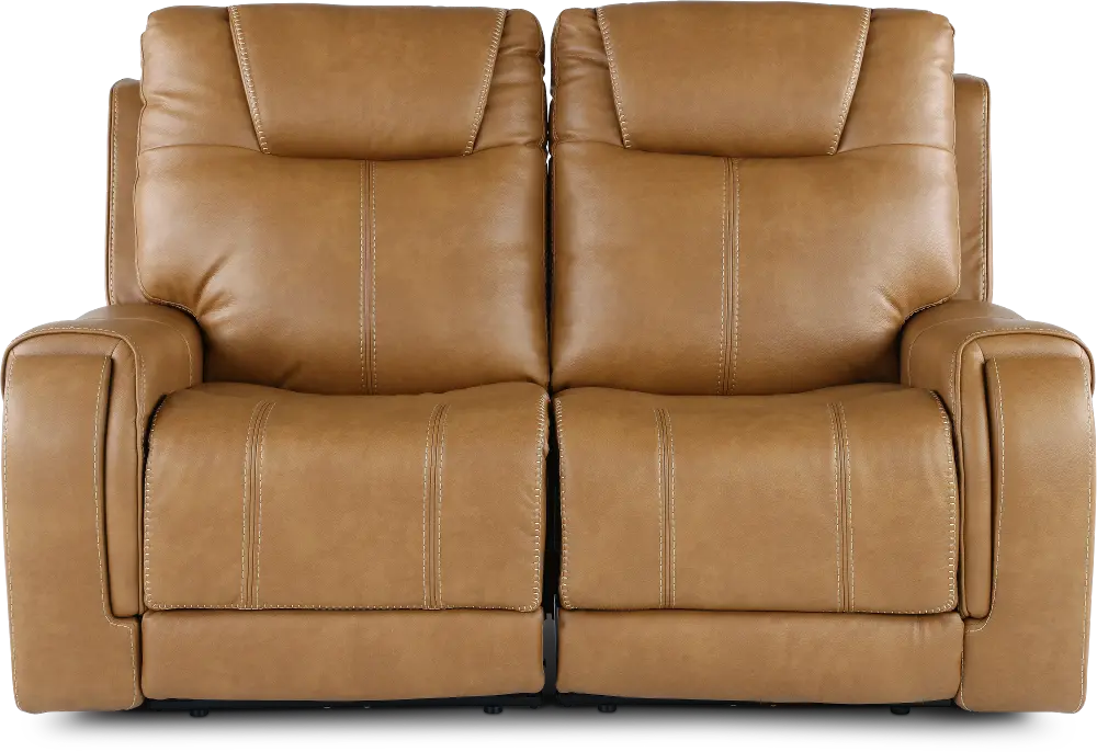 Conway Saddle Brown Power Reclining Loveseat-1