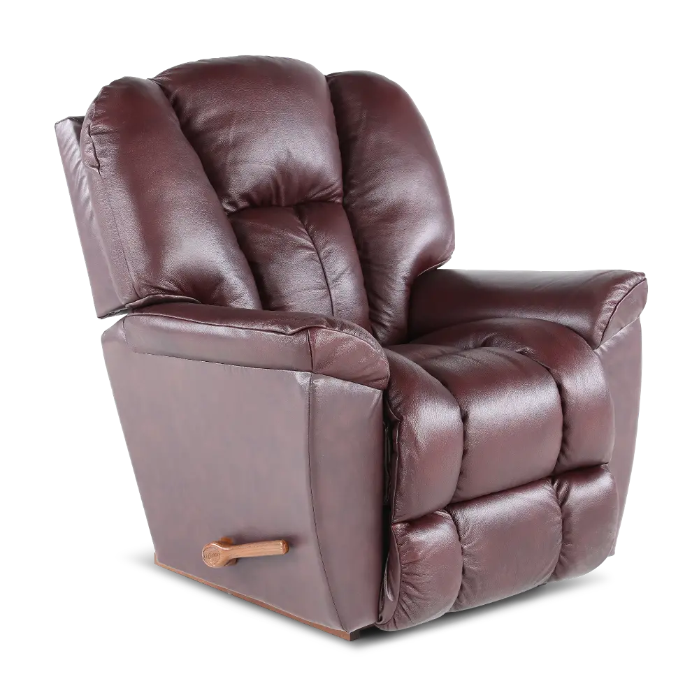 010-582/LB159208 Maverick Burgandy Leather Rocker Recliner-1