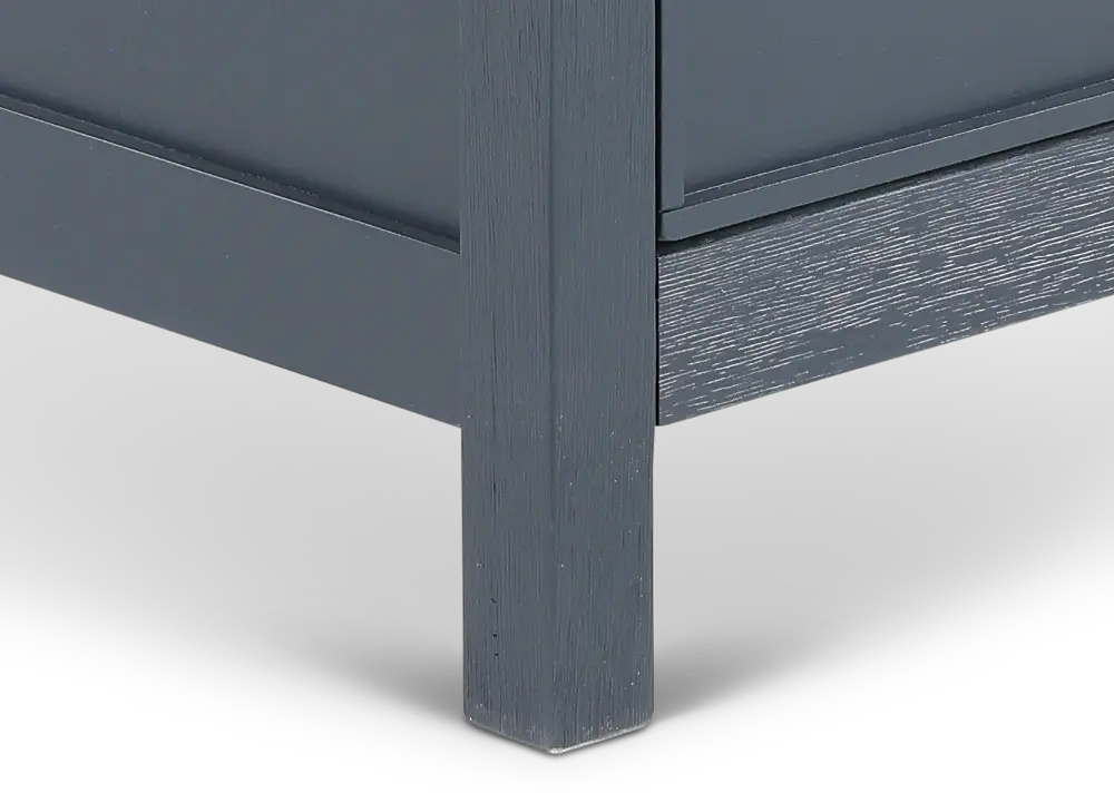 Parker Blue and Brown Nightstand-1