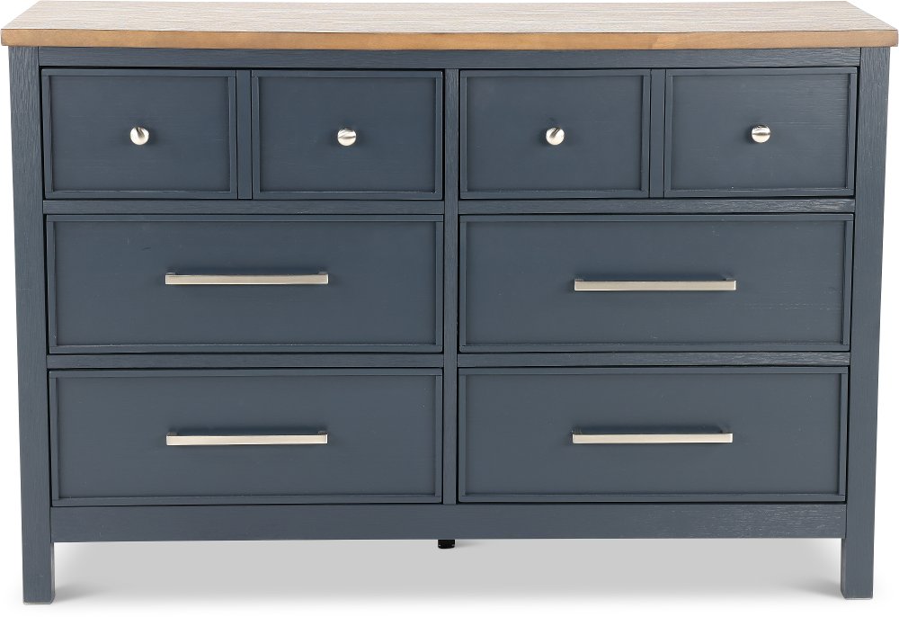 Parker Blue and Brown Dresser