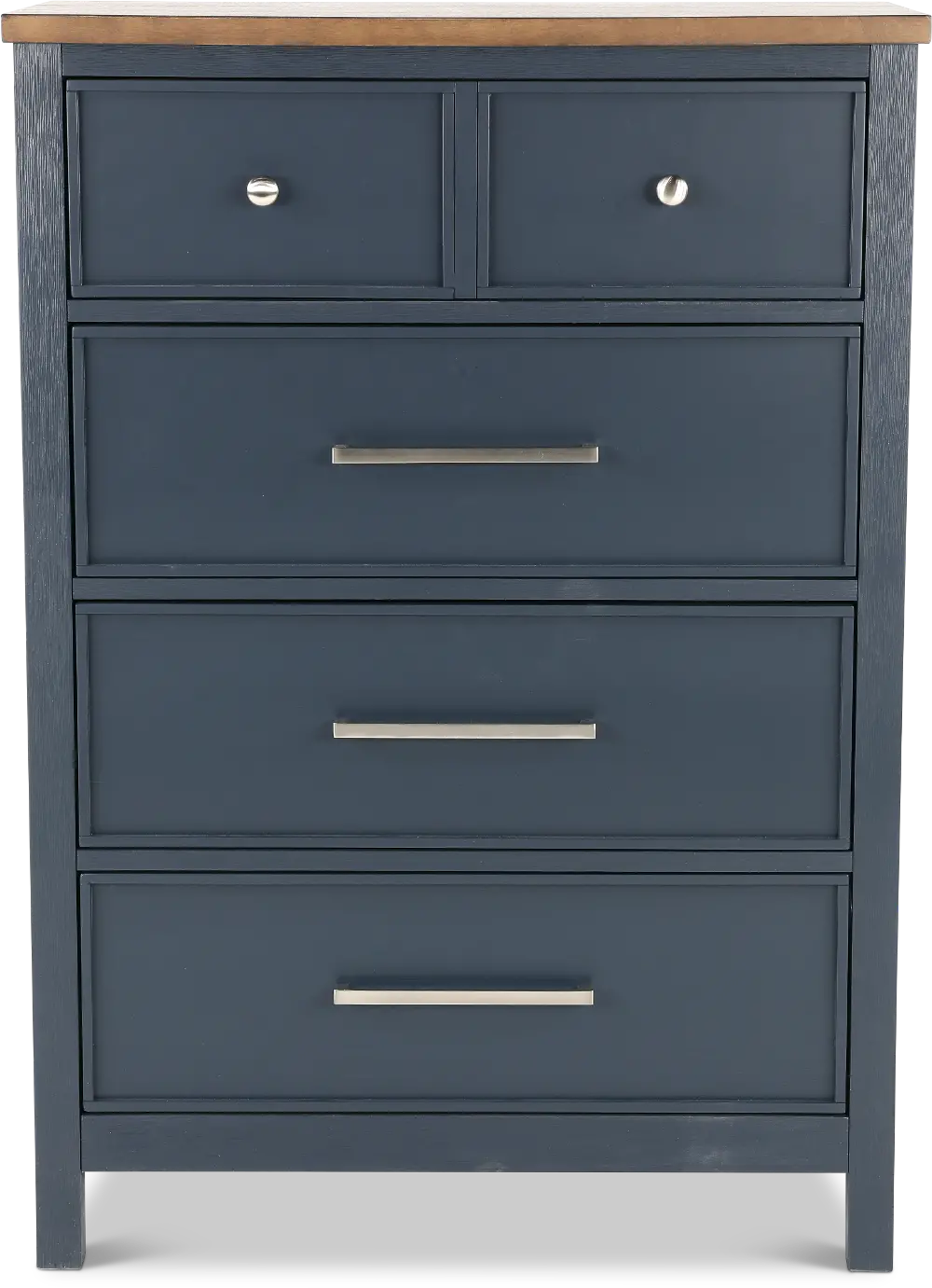 Parker Blue and Brown Chest of Drawers-1