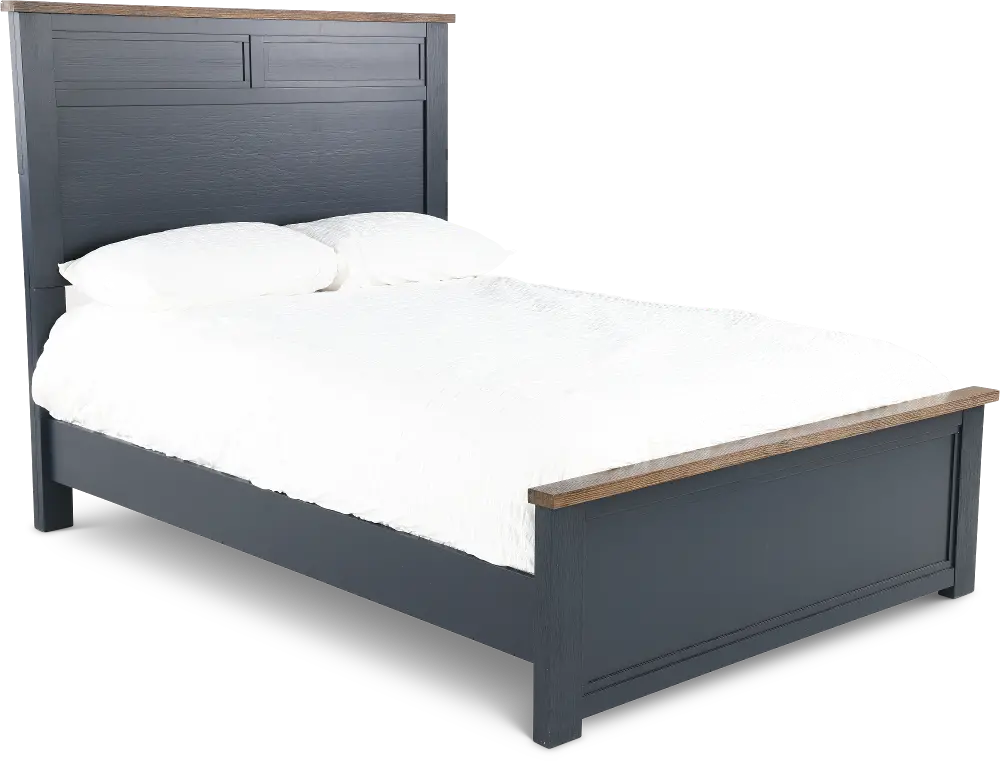 Parker Blue and Brown Full Bed-1