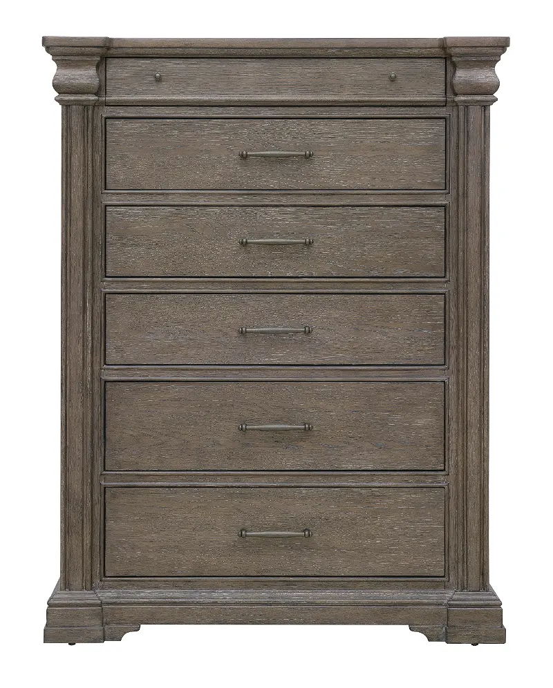 Madison Ridge Natural Bark Brown Chest of Drawers