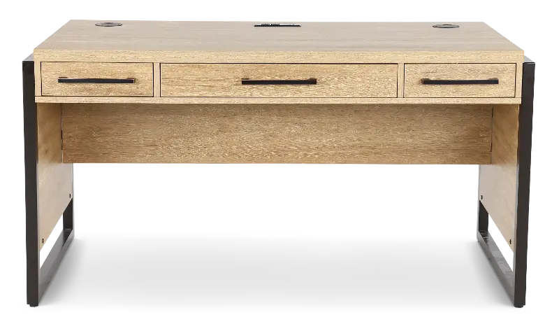 Mason Natural and Black Writing Desk