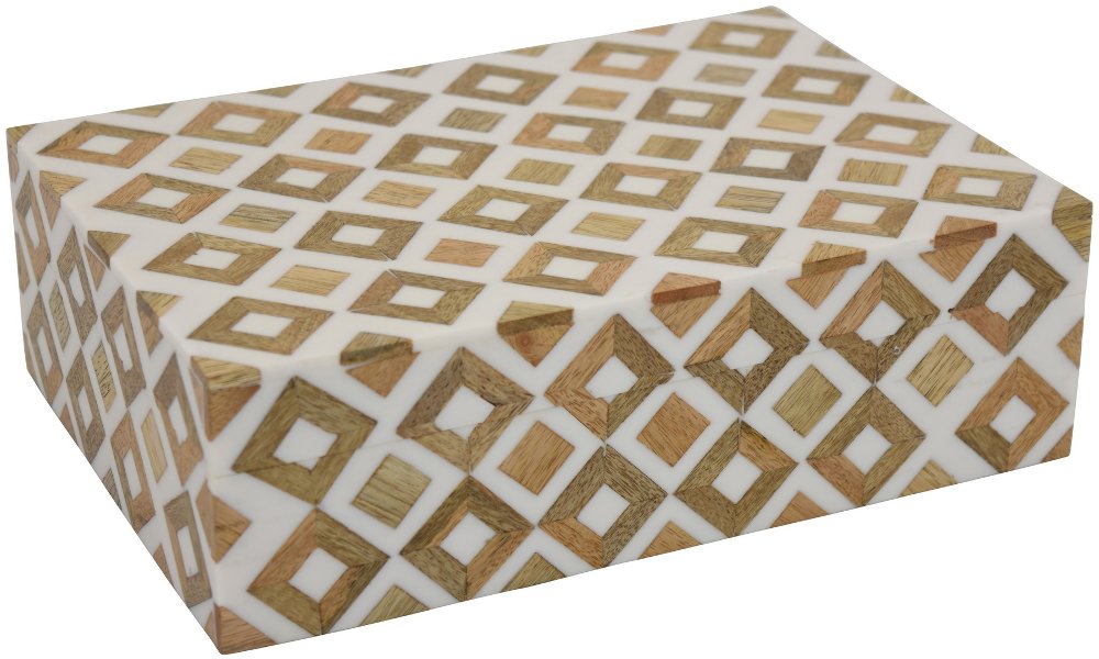 Inlay Decorative Earth Tone Box