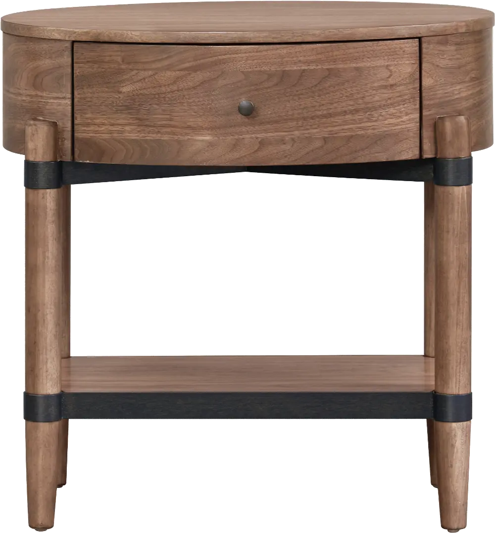 Tranquility Walnut Brown Nightstand-1