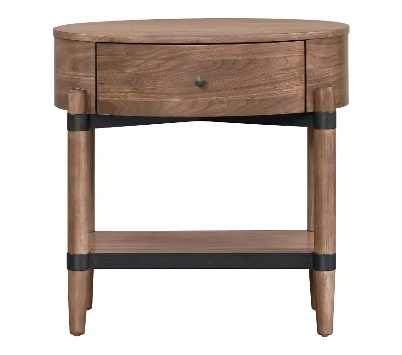 Tranquility Walnut Brown Nightstand