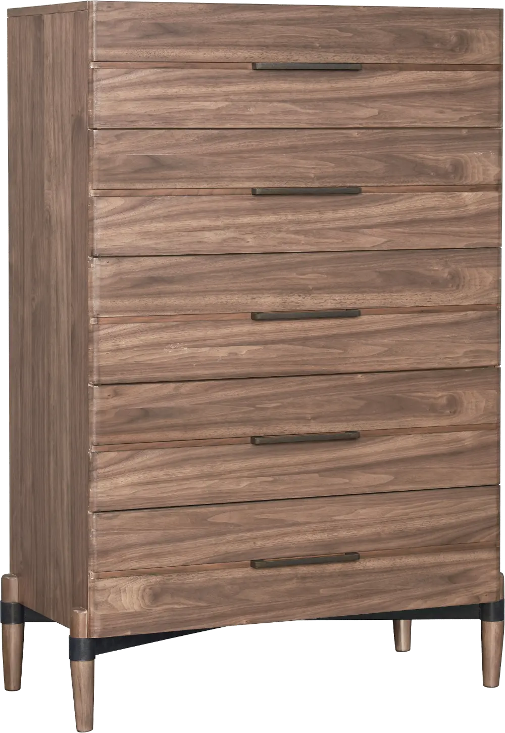 Tranquility Walnut Brown Chest of Drawers-1