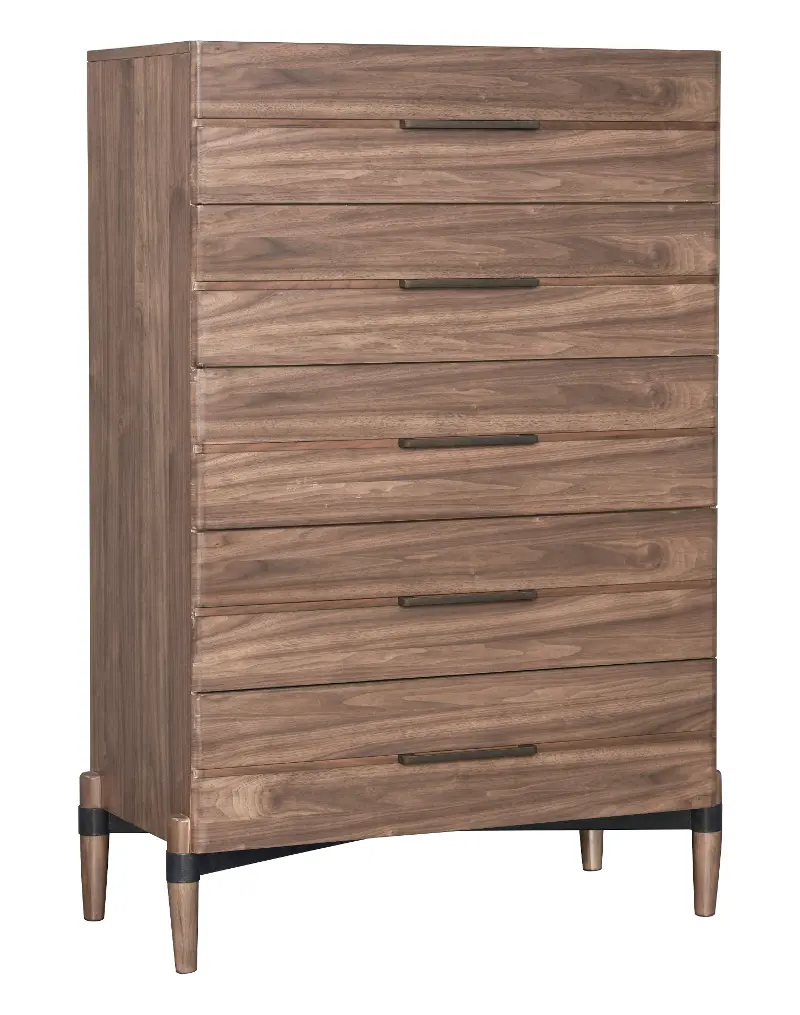 Tranquility Walnut Brown Chest of Drawers