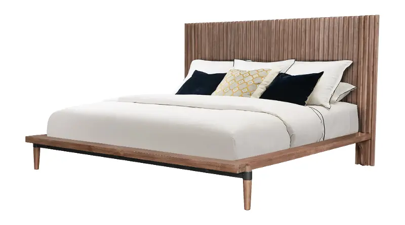 Tranquility Walnut Brown Queen Platform Bed