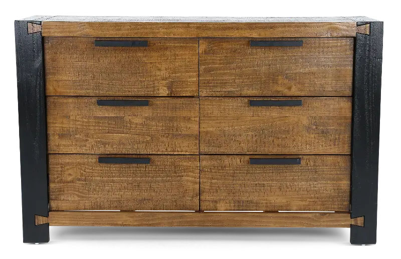 Pacifico Caramel and Black Dresser