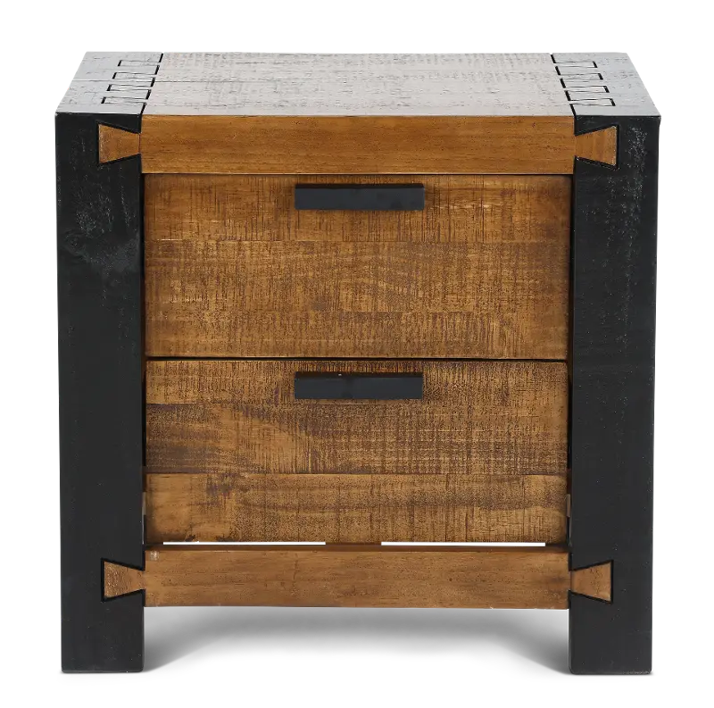 Pacifico Caramel and Black Nightstand