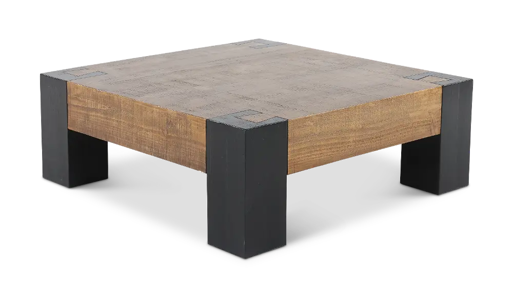 Pacifico Black and Brown Coffee Table-1