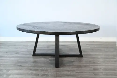 Eclipse Umbra Black 72" Round Dining Table