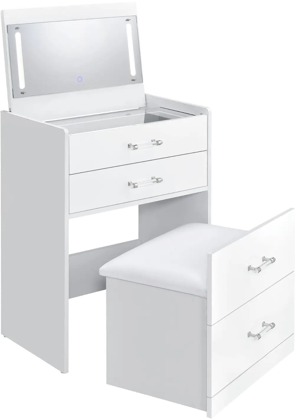 Irvine White Mini Dressing Table-1