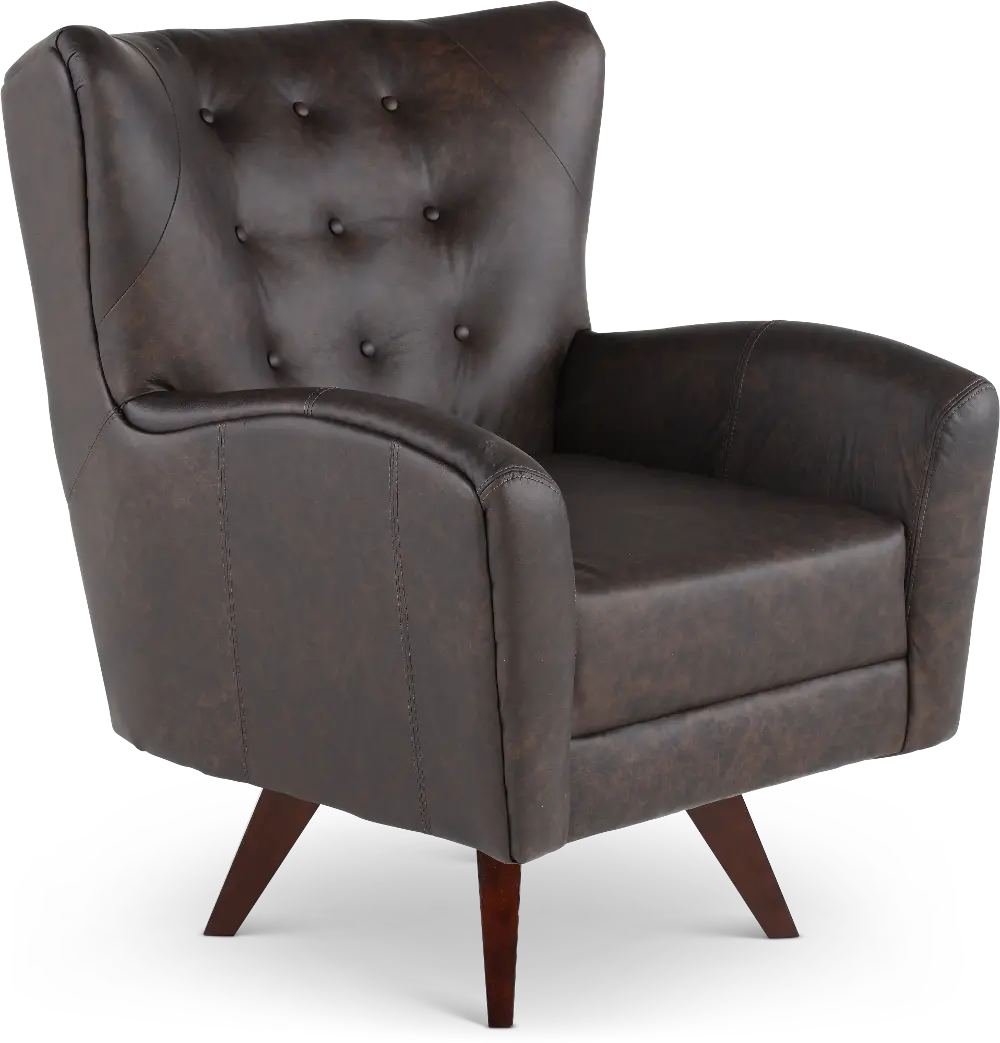 Harlow Brown Decoy Swivel Chair-1