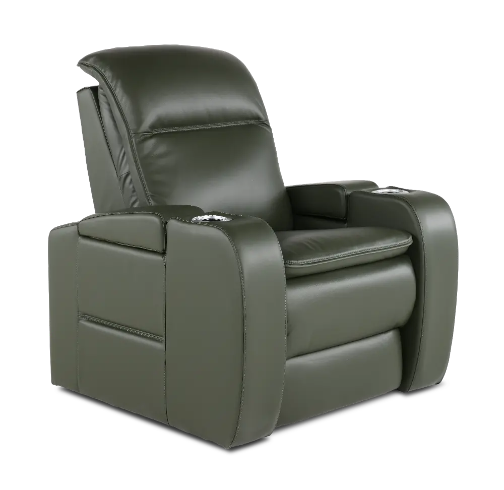 Vertex Basil Leather Power Recliner-1