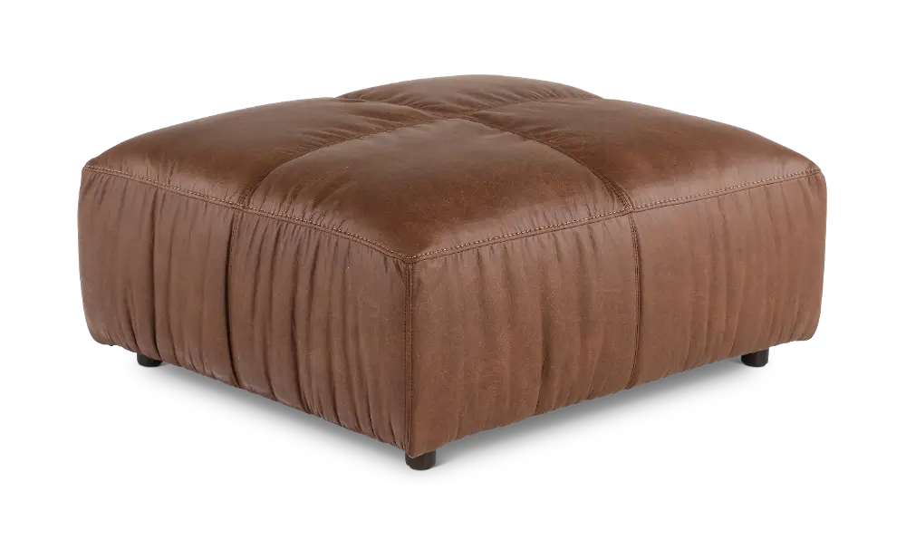 Mirage Brown Ottoman-1