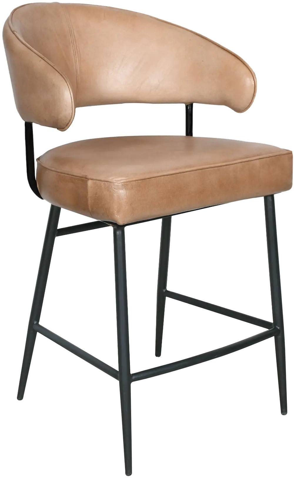 Essex Dover Ivory Leather Counter Height Stool-1