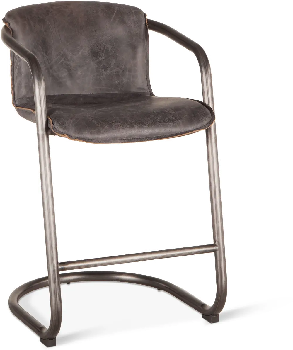 Portofino Antique Gold and Green Leather Dining Chair-1